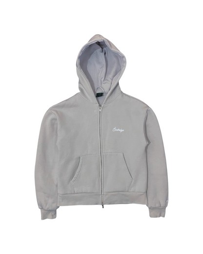 TWO-TONE ZIP UP [SILVA GREY] – soureign
