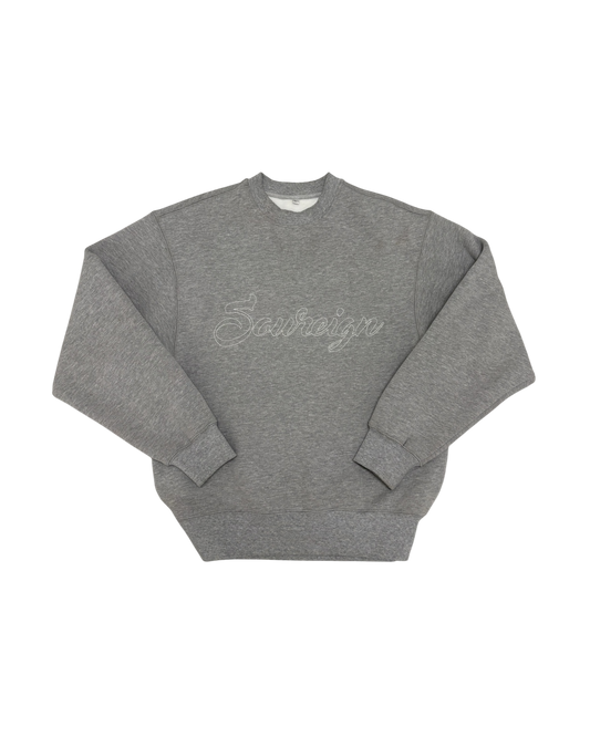 C-STITCH CREWNECK [SILVA GREY]