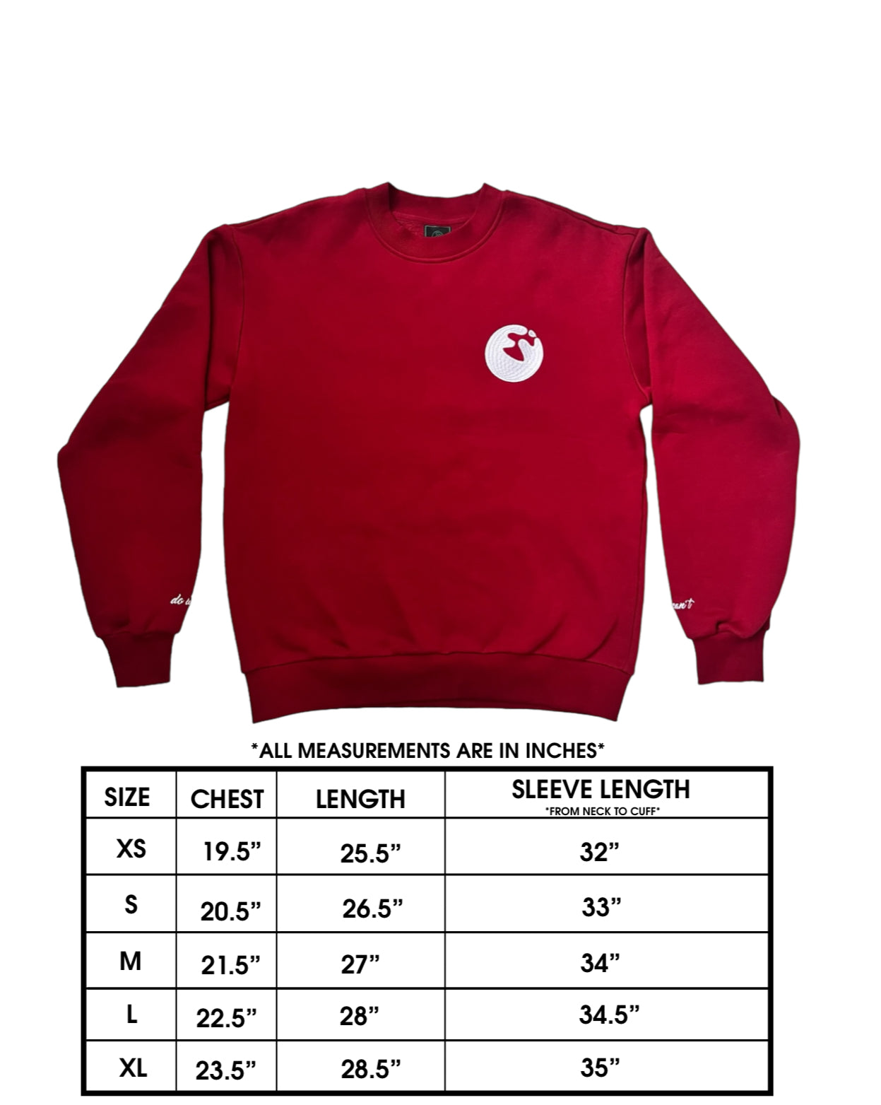 CREWNECK [WINE RED]