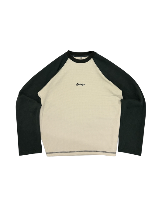 TWO TONE RAGLAN L/S [OLIVE GREEN]
