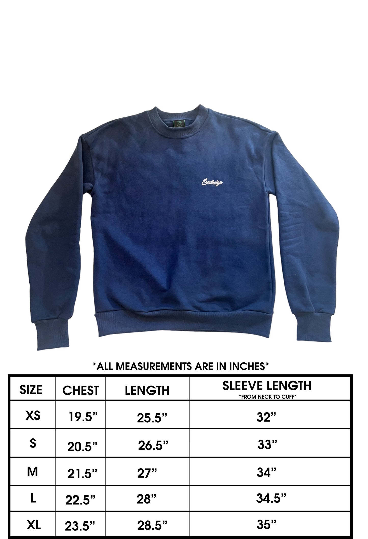 TRUE NAVY CREWNECK